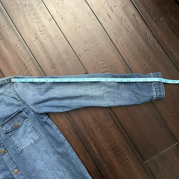 Hudson Jeans kids button down denim dress. Size L - Picture 11 of 12